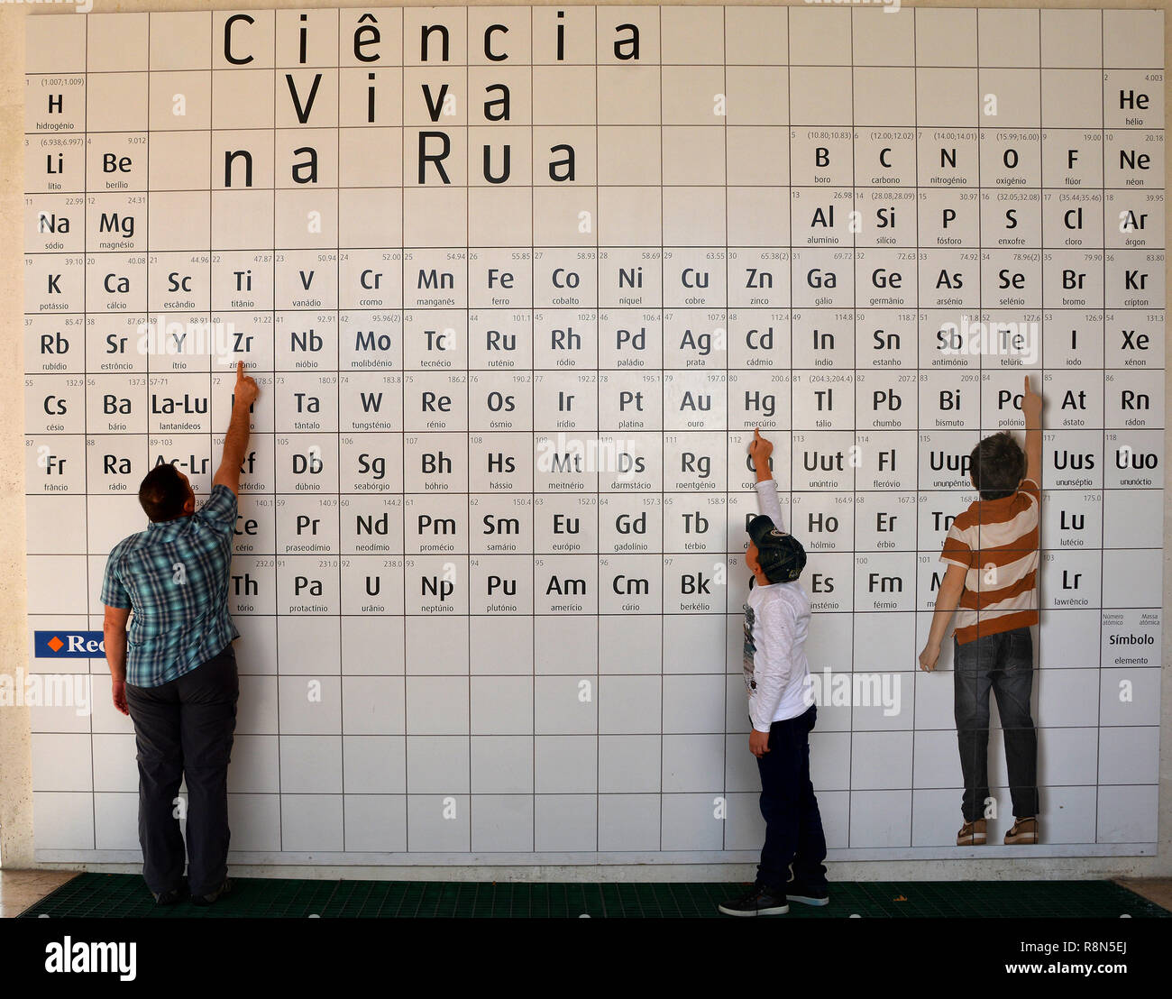 Il Museo interattivo della scienza, con esposizioni didattiche, tecnologia all'avanguardia e multimedia. Padiglione della conoscenza (Pavilhao do Conhecimentois) Foto Stock