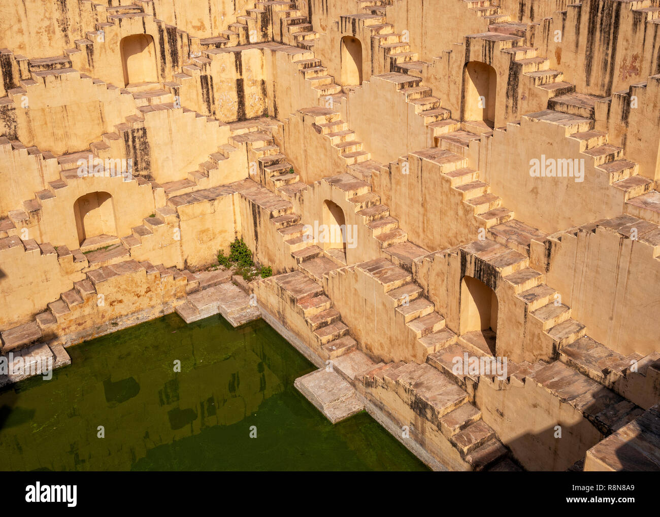 Chand Baori stepwell a Jaipur, India Foto Stock