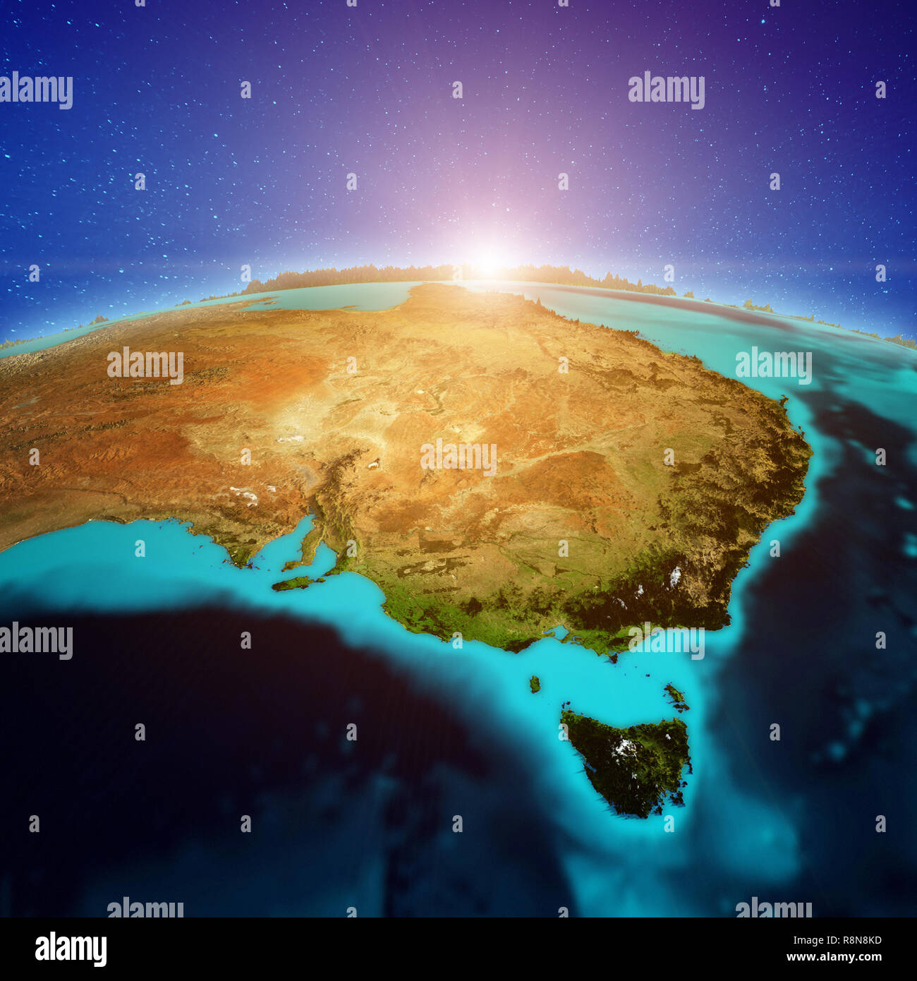 Australia sfondo sunrise Foto Stock