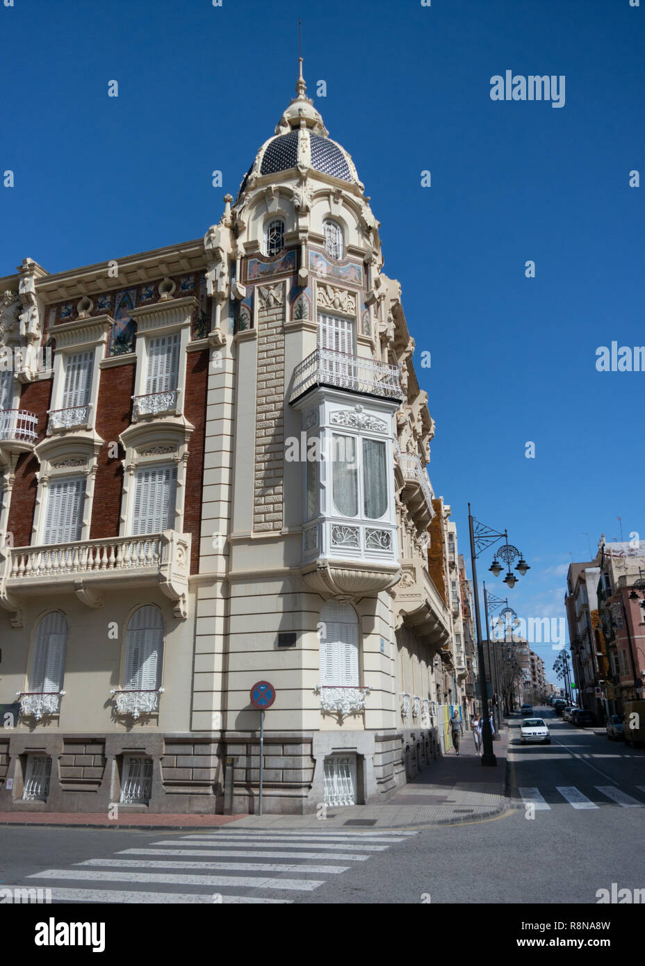 Edifici a Cartagena Foto Stock