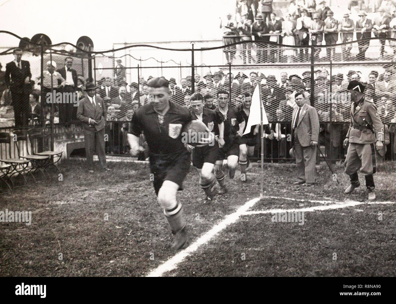 Milano , Italia. Maggio 27, 1934. La partita Olanda - Svizzera Foto Stock
