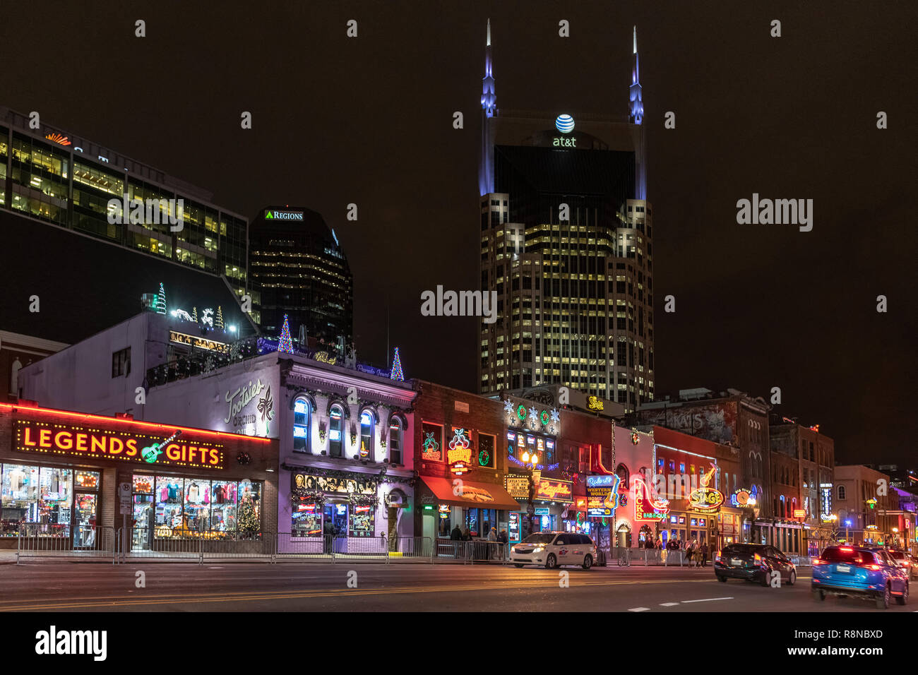 Lower Broadway; Tootsies, leggende, stadio, Nashville, TN Foto Stock