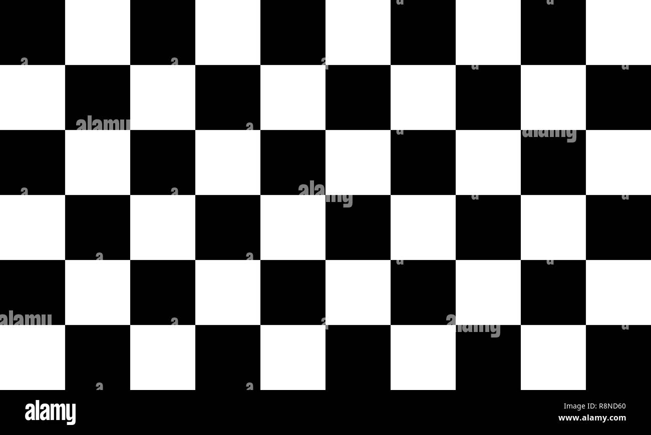 In bianco e nero a scacchi modello senza giunture. Sfondo infinito. Racing texture di bandiera Illustrazione Vettoriale