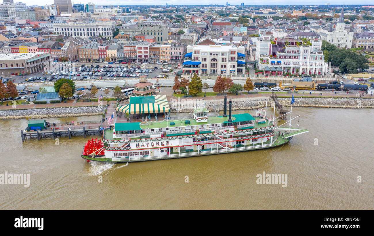 Natchez Steamboat, New Orleans, LA, STATI UNITI D'AMERICA Foto Stock