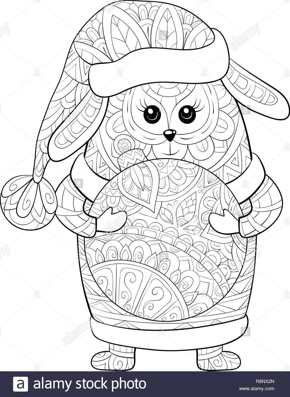 Un Cartoon Carino Cane Che Indossa Un Cappello Di Natale