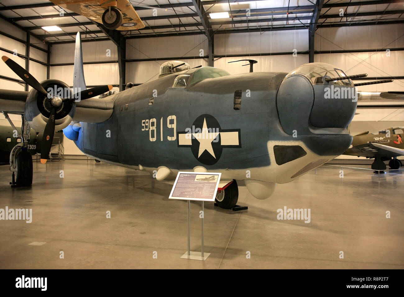 Consolidated PB4Y Corsaro USNavy bombardiere di pattugliamento aereo sul display al Pima Air & Space Museum di Tucson, AZ Foto Stock
