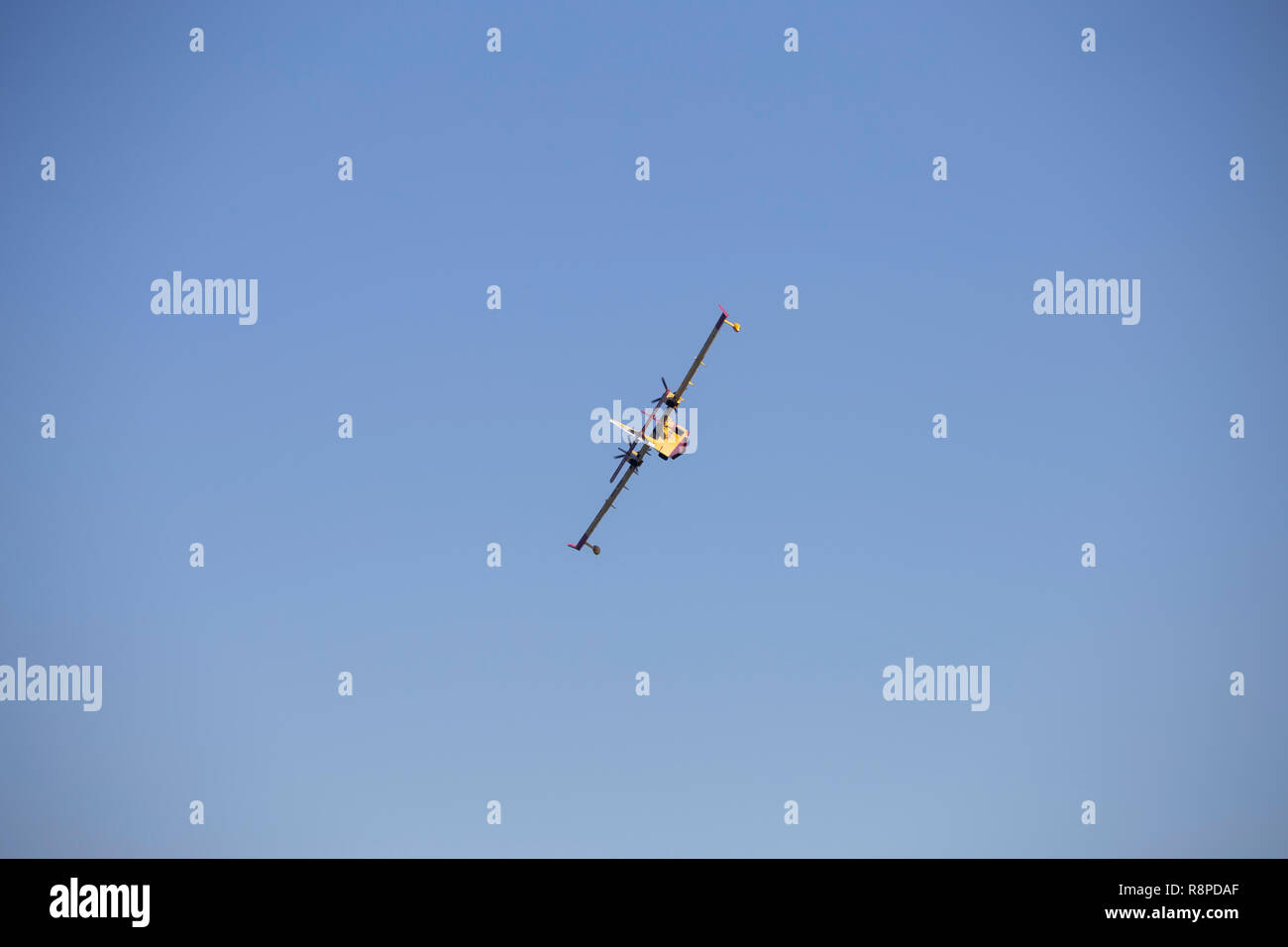 Luce di estinzione aereo nel salone dell'antenna Foto Stock