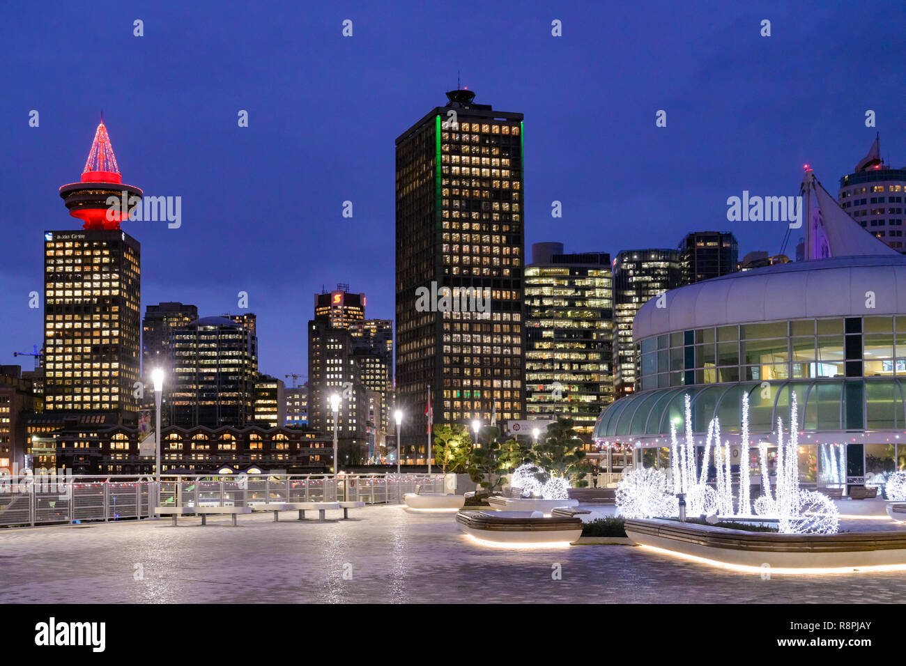 Centro del porto torre, Vancouver, British Columbia, Canada Foto Stock