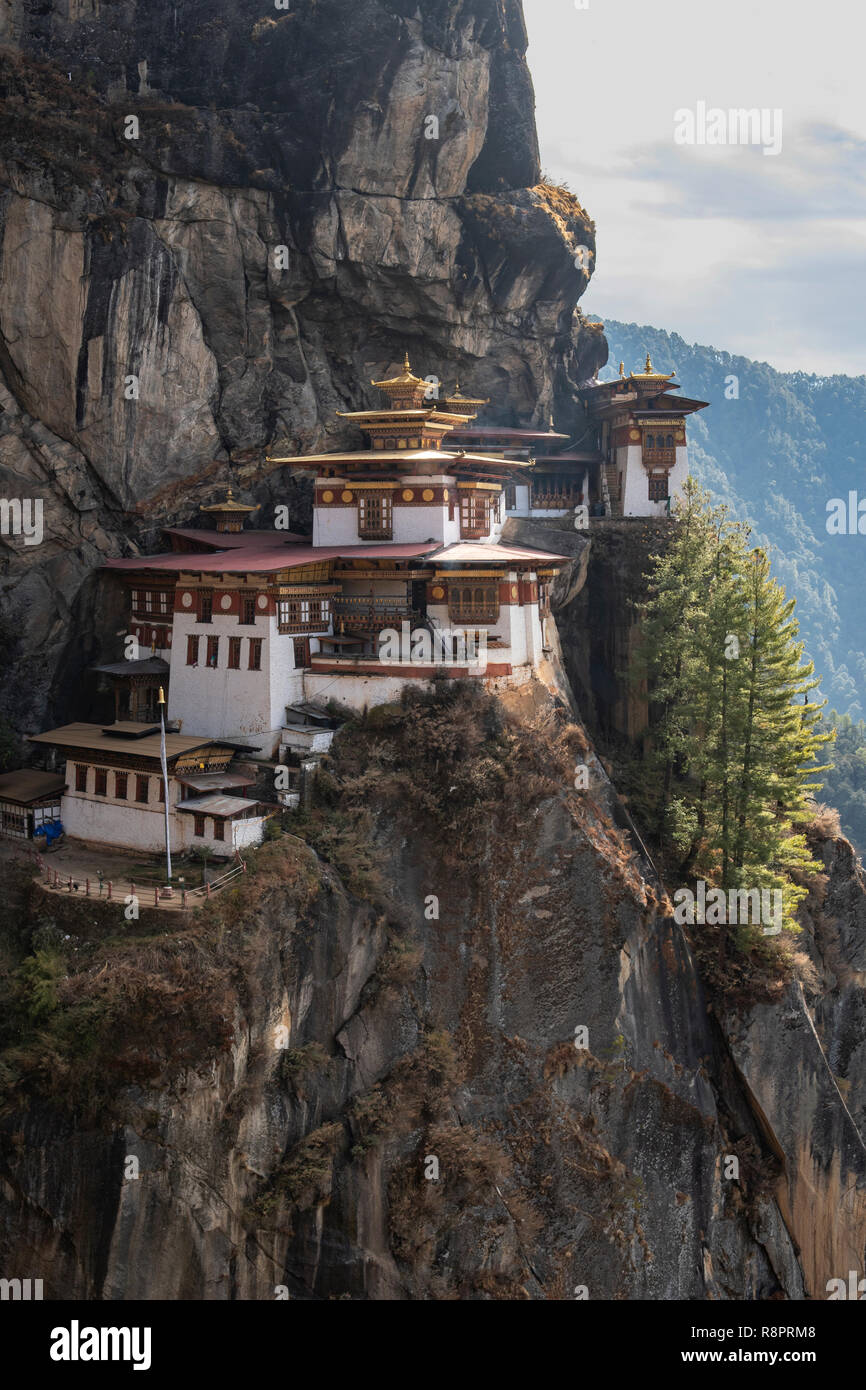 Taktsang Lhakhang, Tiger's Nest, Paro, Bhutan Foto Stock