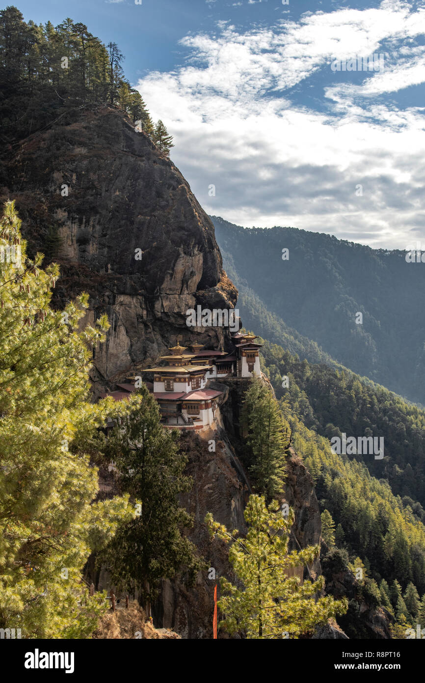 Taktsang Lhakhang, Tiger's Nest, Paro, Bhutan Foto Stock