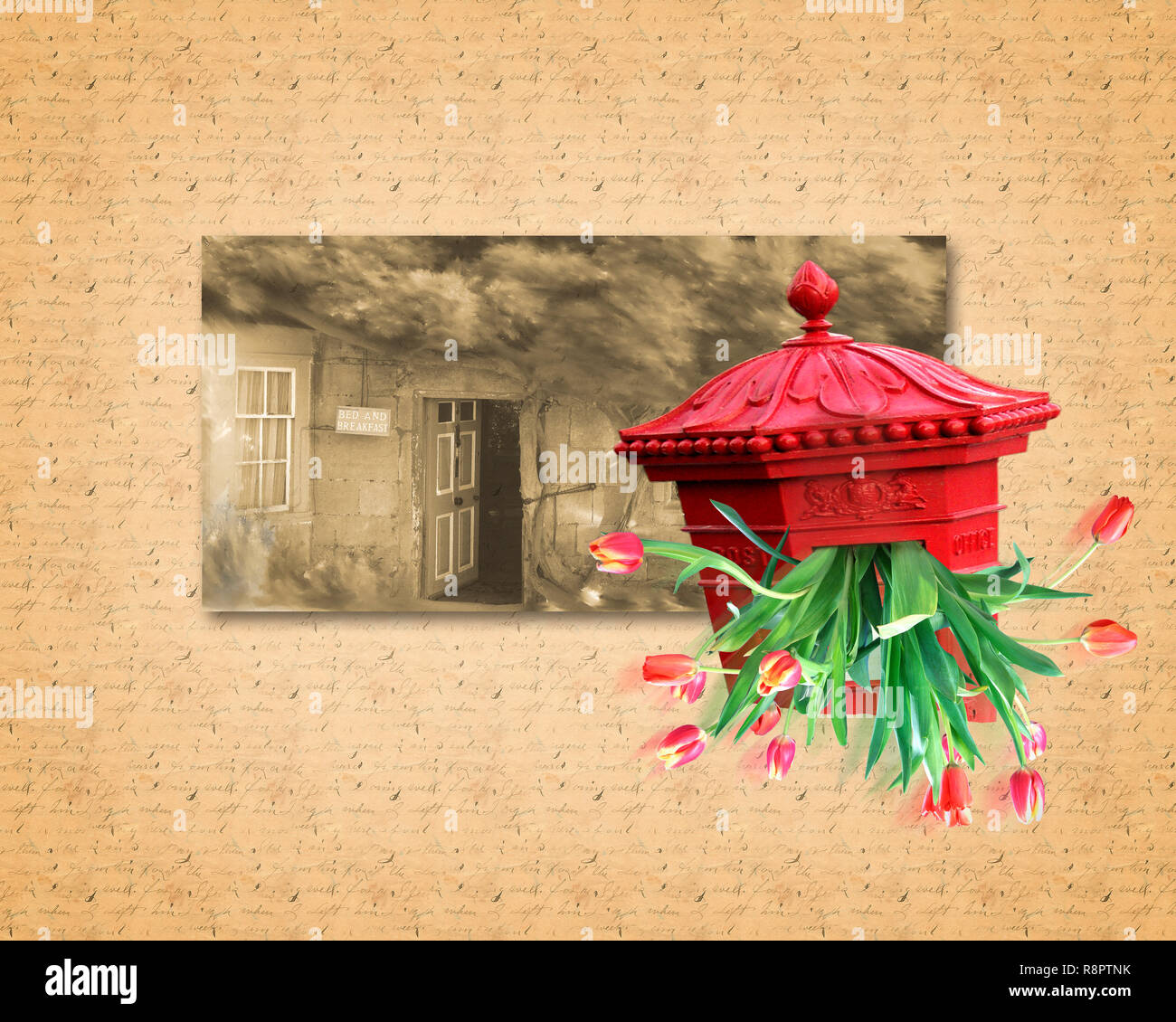 Concetto fotografia: Greeting Card Design Foto Stock
