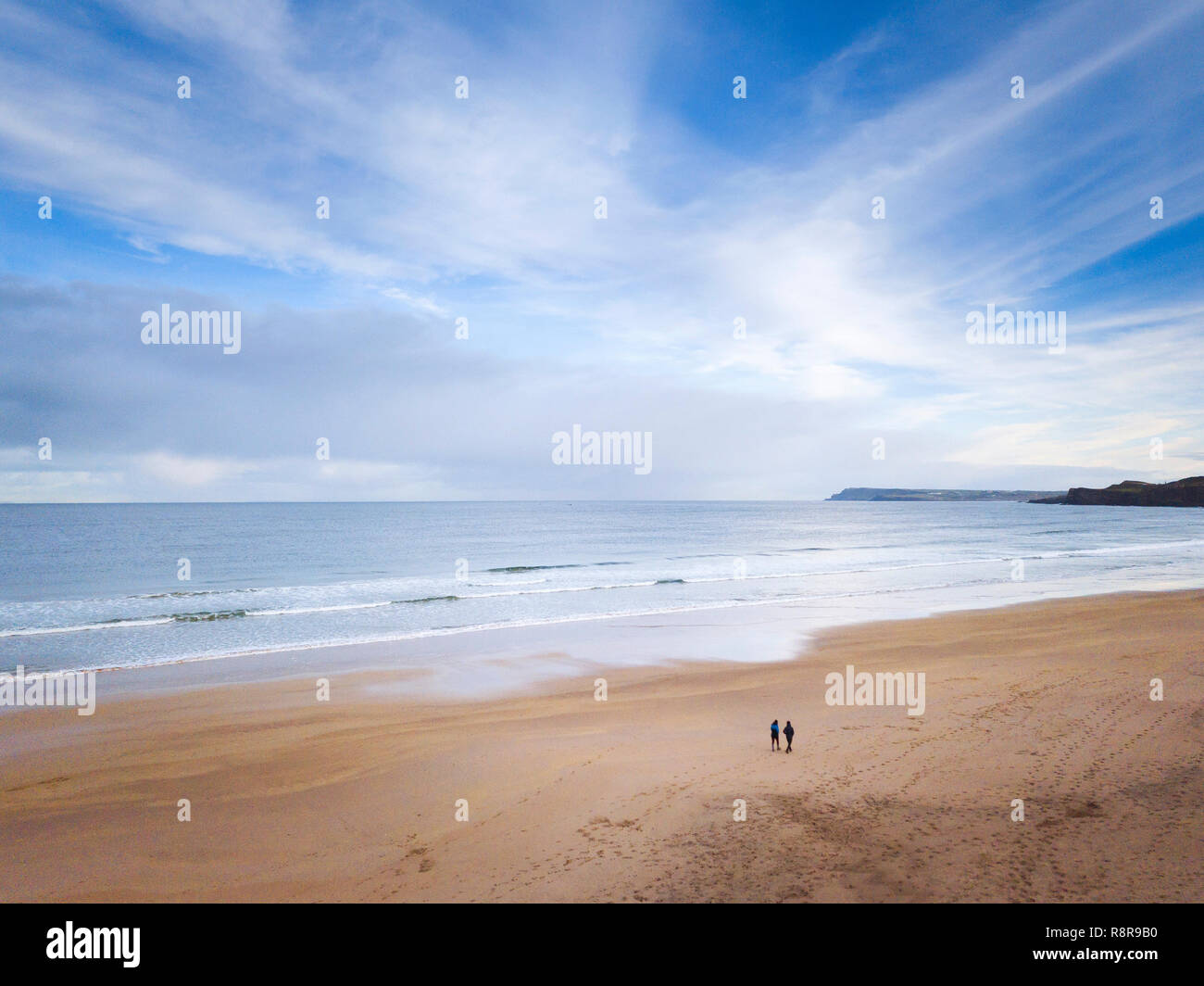 Whiterocks, Causeway Coast, County Antrim, Irlanda del Nord Foto Stock