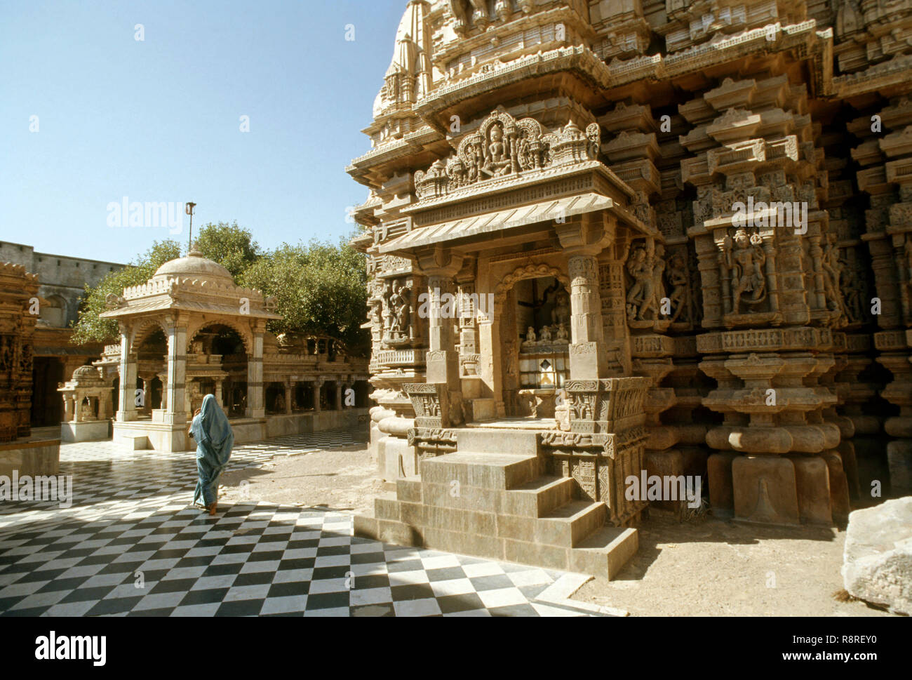 Palitana templi Jain, shatrunjaya hill, Palitana, Gujarat, India Foto Stock