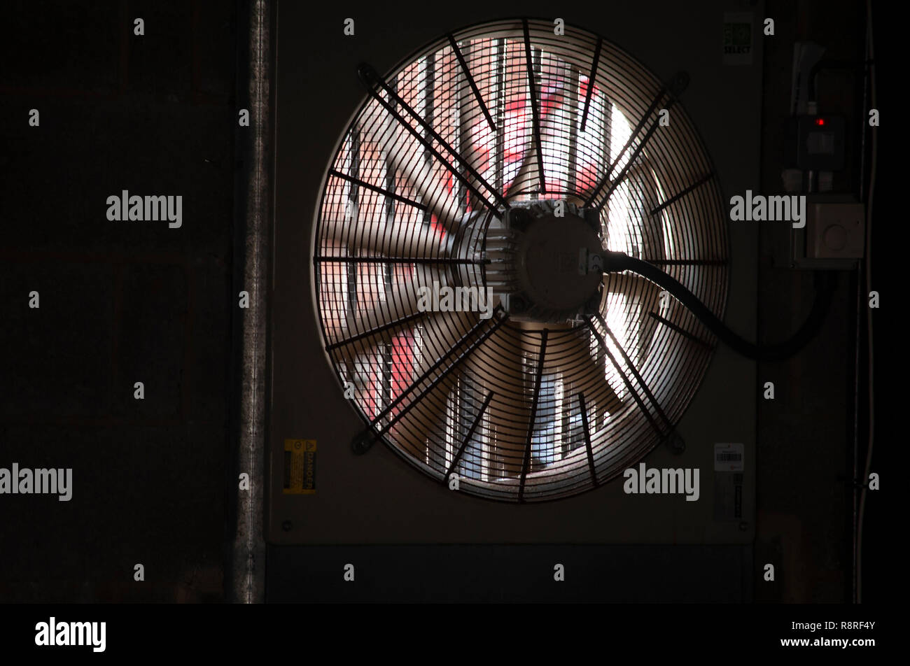 Ventilatore industriale / unità aria condizionata Foto Stock