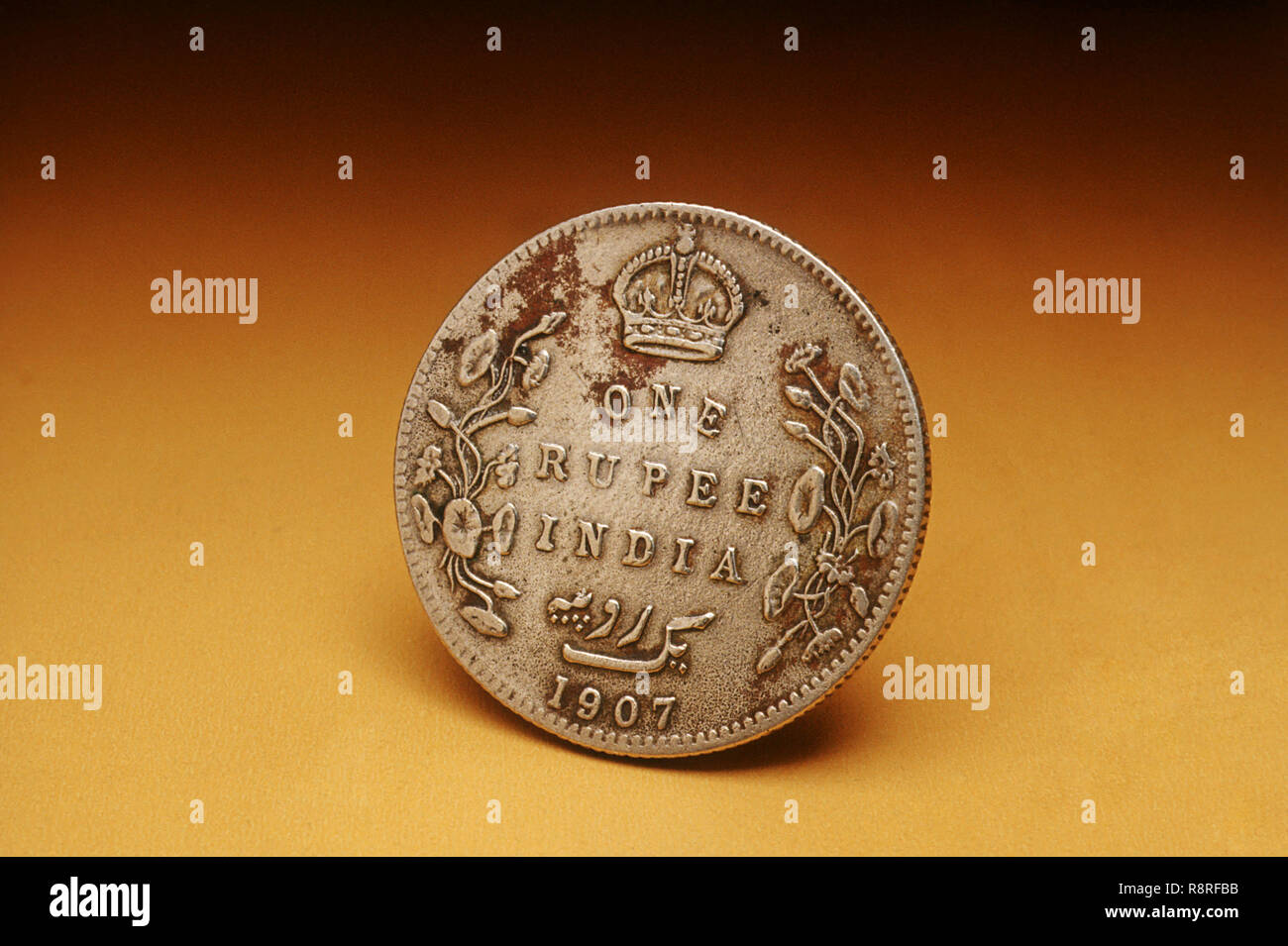 Antica moneta d'argento Foto Stock