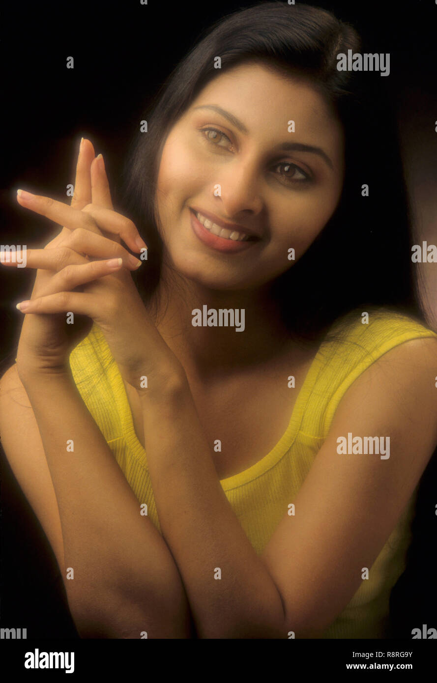 Donna che ride, il sig. N° 442 Foto Stock