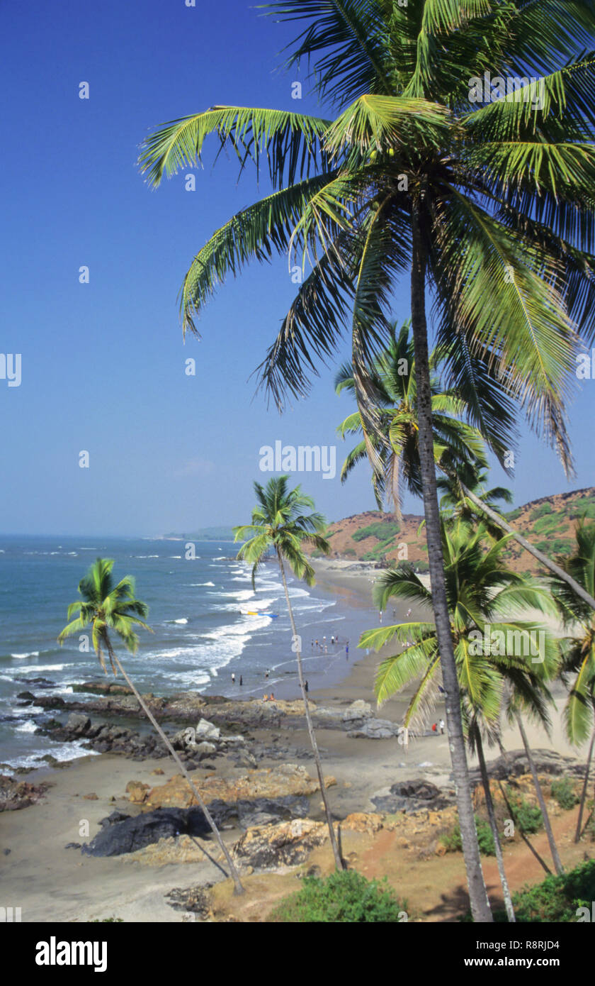 Anjuna Beach, Goa, India, asia Foto Stock
