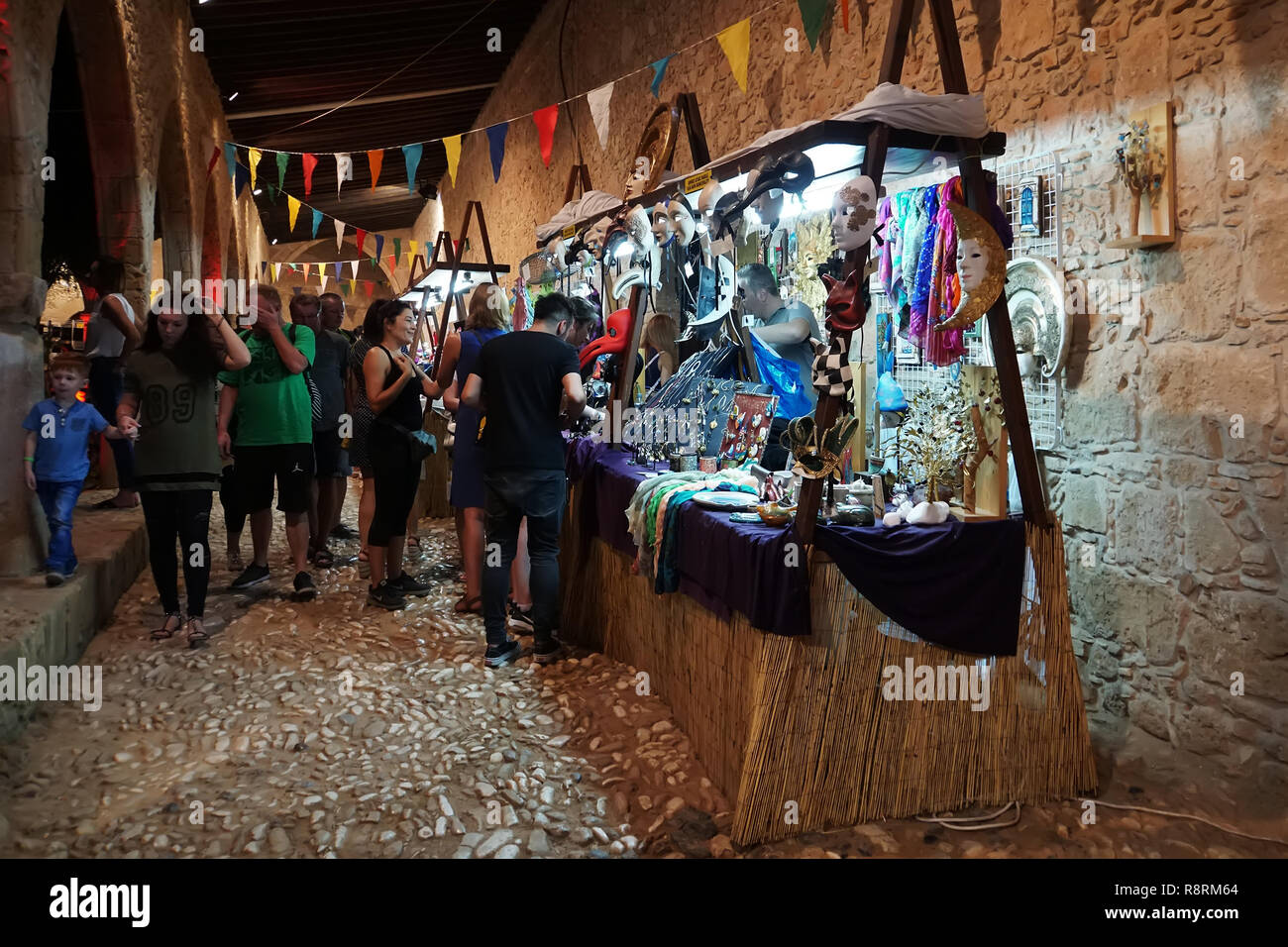 Festival annuale di culture medievali d'Europa. Cipro, AYIA NAPA. 19 ottobre 2018 Foto Stock