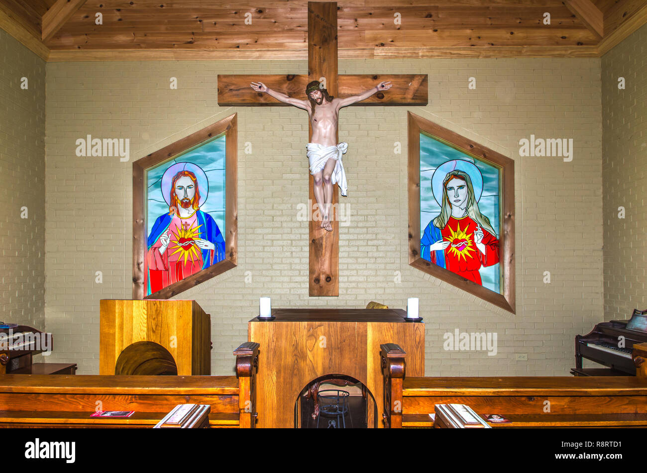 Cappella della Misericordia è aperto per i viaggiatori e turisti a Greenwood, Mississippi. Foto Stock