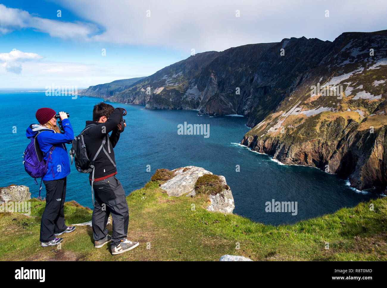 Slieve League, Sliabh Liag, Donegal Foto Stock