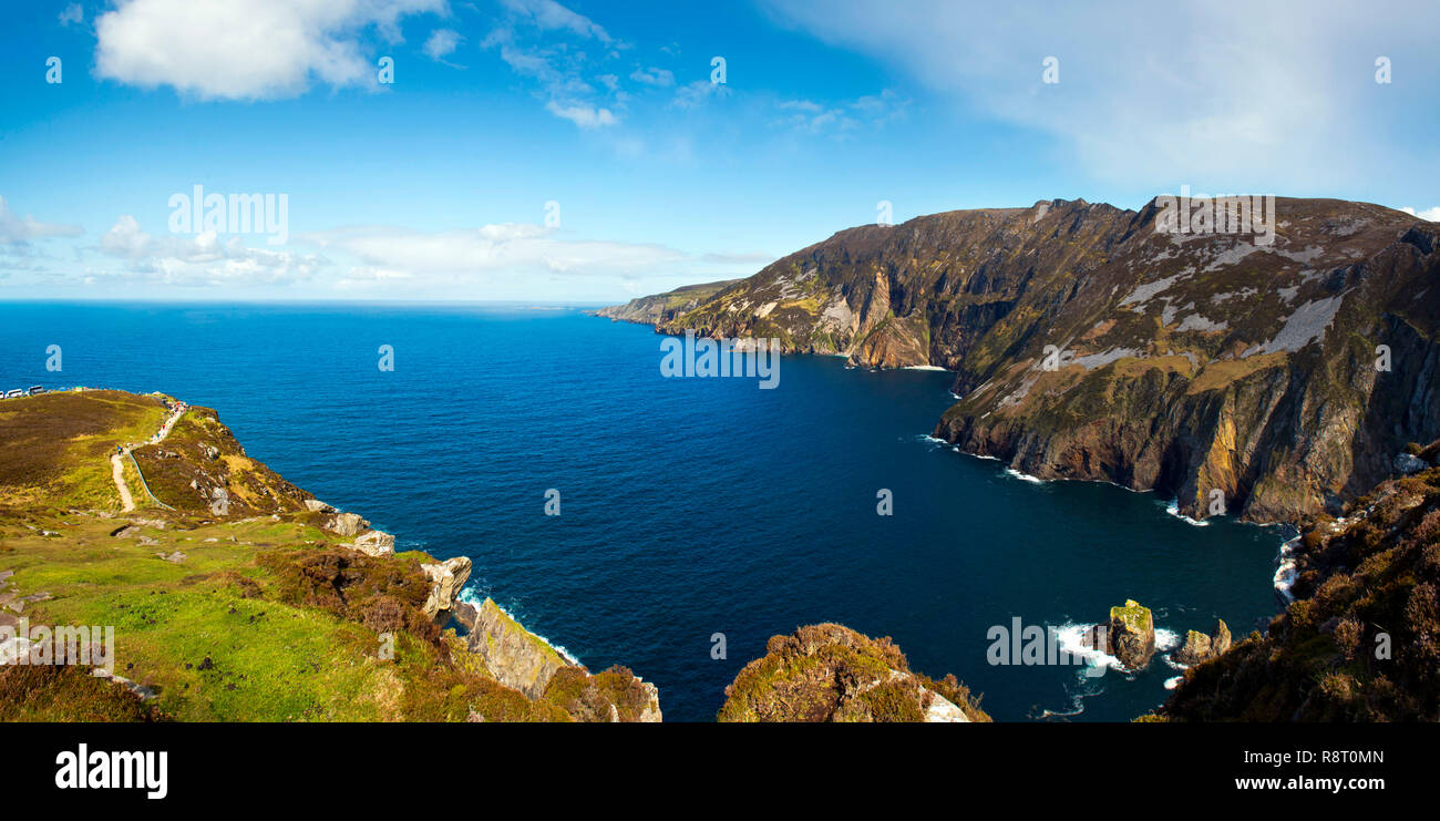 Slieve League, Sliabh Liag, Donegal Foto Stock