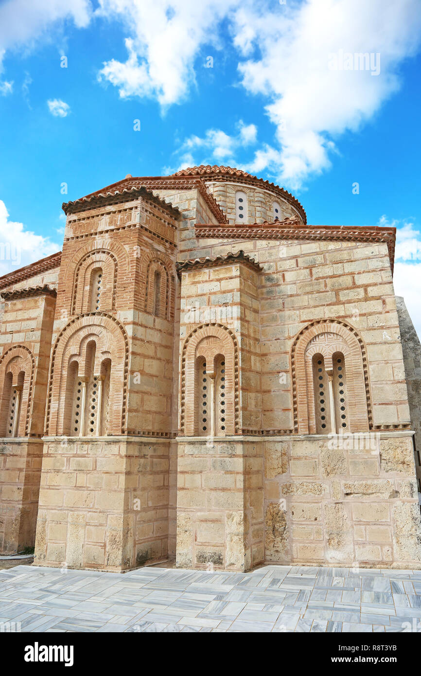 Il vecchio monastero Dafni ad Atene in Grecia - religiosi monumenti greci Foto Stock