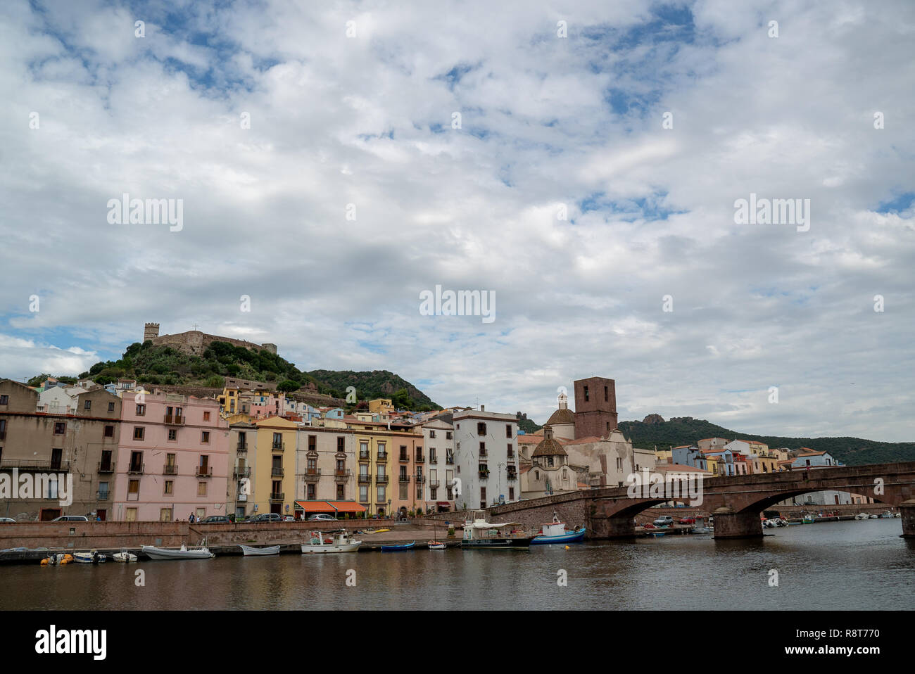 Bosa Italia Sardignia City Foto Stock