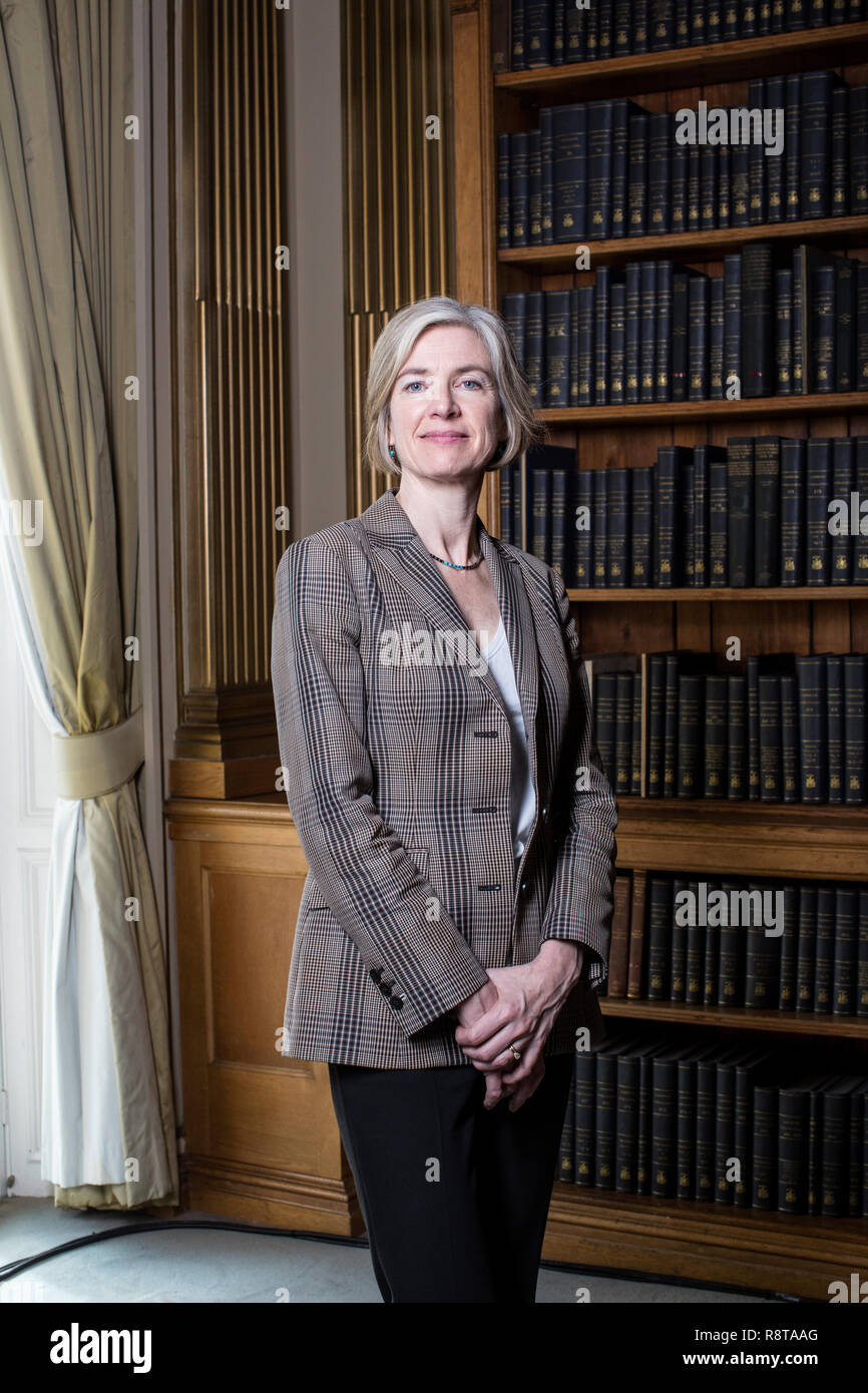 Jennifer Doudna, American biochemist, professore di chimica e ingegneria chimica e il dipartimento di molecolare e biologia cellulare. Foto Stock