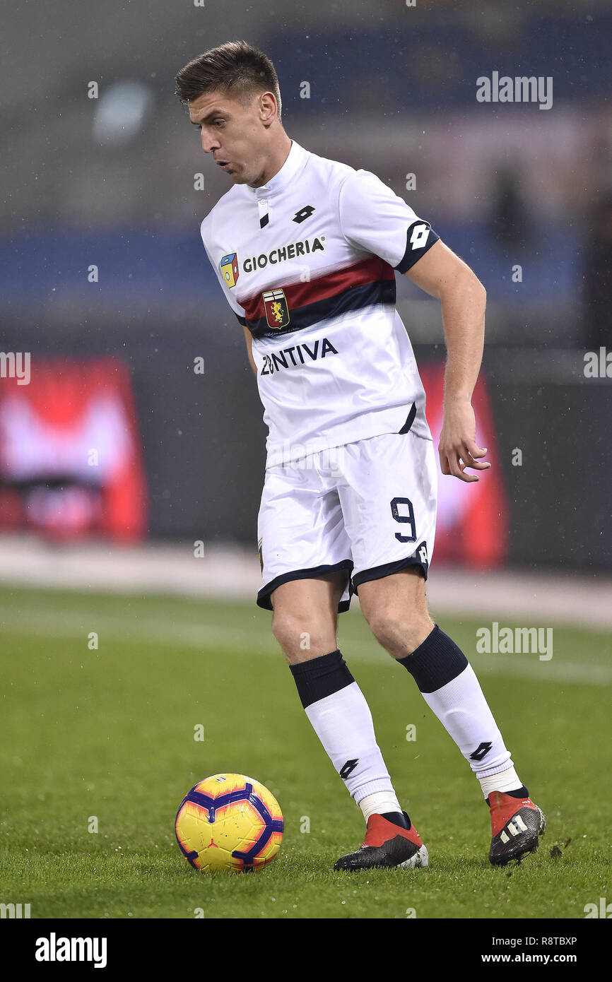 GENOVA - NOV 10, 2018: 9 Krzysztof Piatek. C.F.C Genoa - SSC