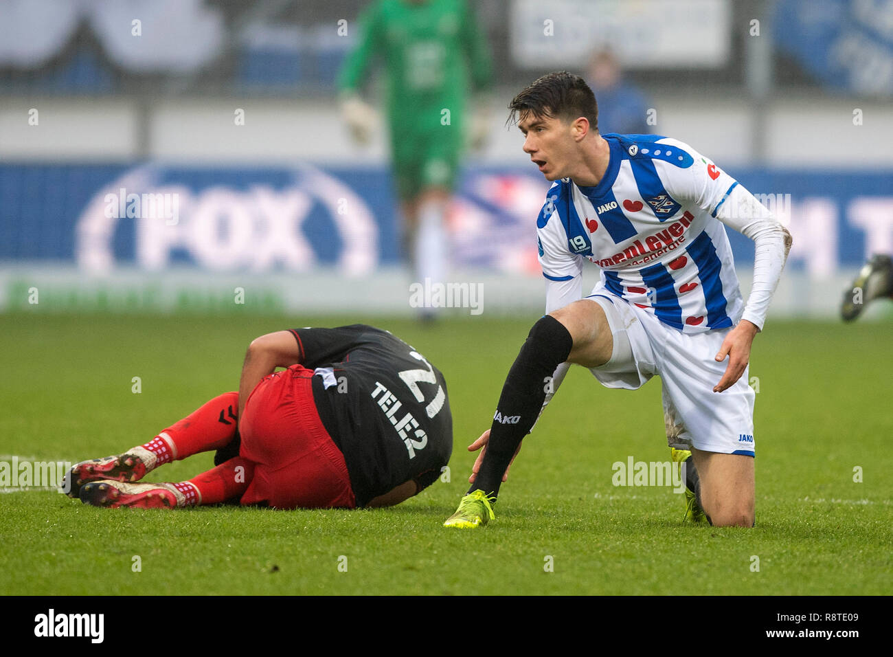 HEERENVEEN , 16-12-2018 , Abe Lenstra stadion , Stagione 2018 / 2019 , olandese Eredivisie . SC Heerenveen player Pelle van Amersfoort durante la partita SC Heerenveen - FC Utrecht punteggio finale 2-3 . Foto Stock