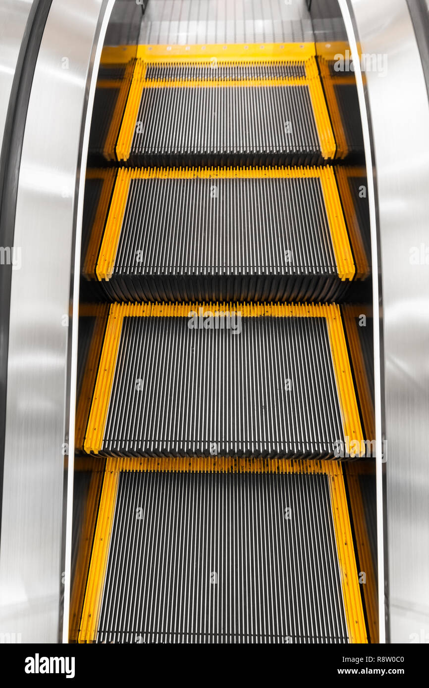 Close up di escalator Foto Stock