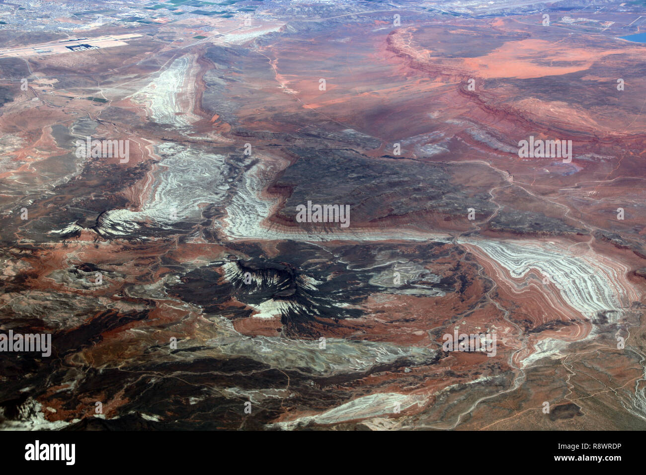 Vista dall'alto, vista dall'aereo Foto Stock