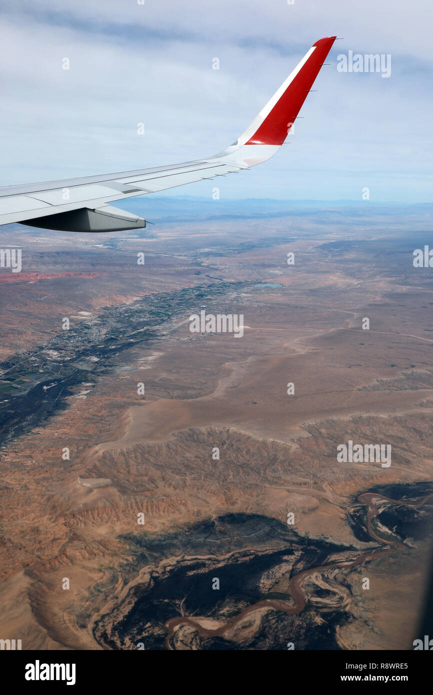 Vista dall'alto, vista dall'aereo Foto Stock
