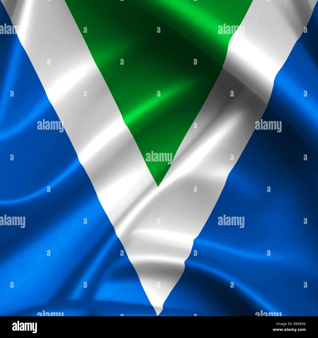 In tutto il mondo Vegan bandiera - versione 3D Foto Stock