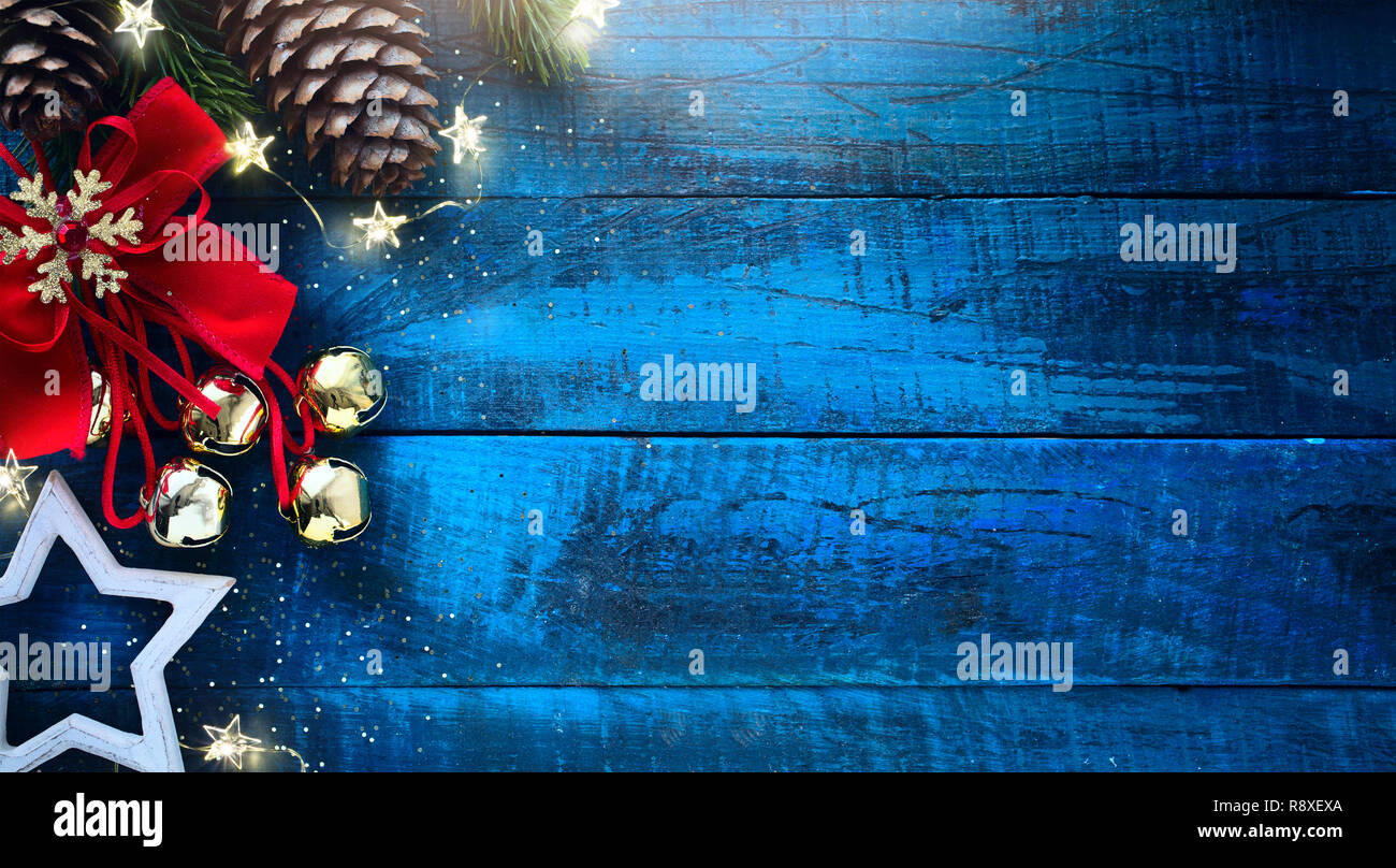 Banner di natale. Background design Natale per natale orizzontale poster, cartoline di auguri, intestazioni, sito web Foto Stock