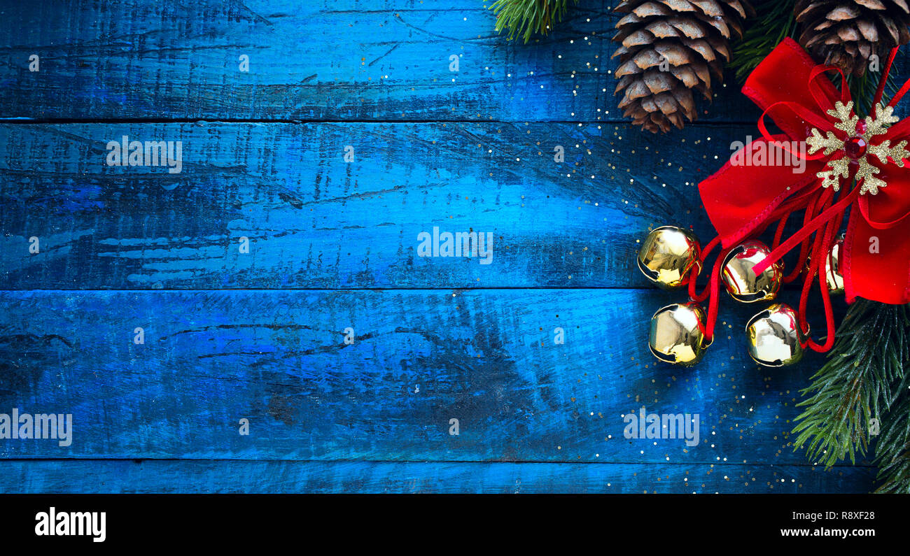 Banner di natale. Background design Natale per natale orizzontale poster, cartoline di auguri, intestazioni, sito web Foto Stock