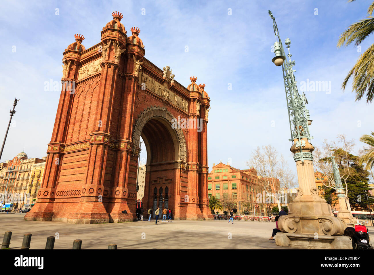 Arc de Triomf, Barcellona, Catalunya, Spagna Foto Stock