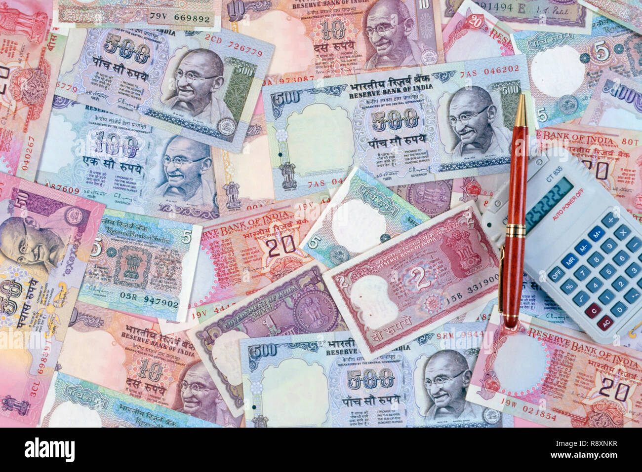 Soldi, valuta, India Foto Stock