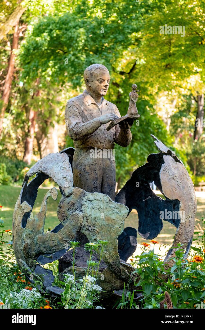 Francia, Haute Garonne, Tolosa, il Royal Garden, la scultura di Saint Exupery da Madeleine Tezenas Foto Stock