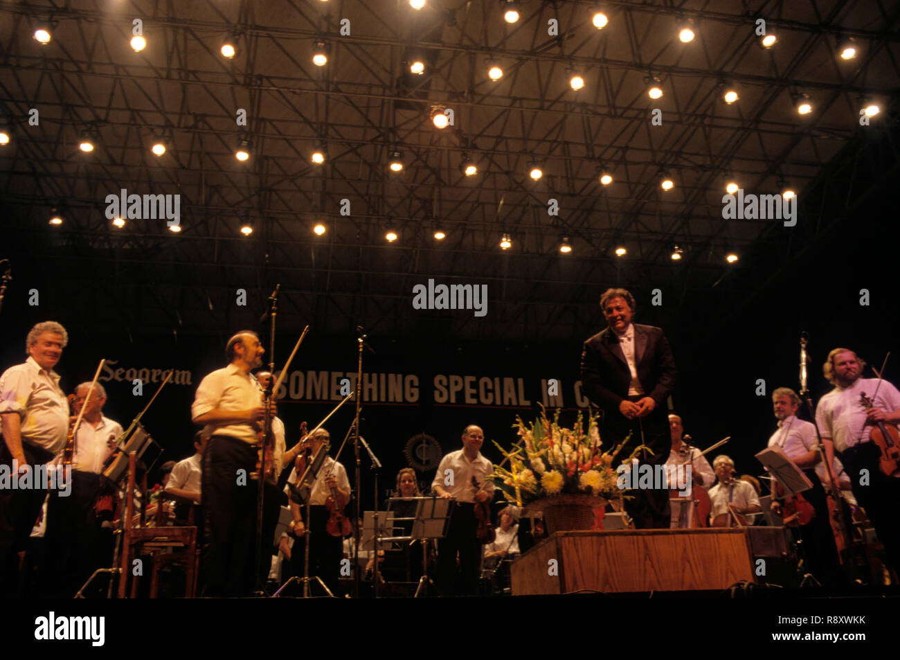 La musica classica occidentale Orchestra Filarmonica Foto Stock