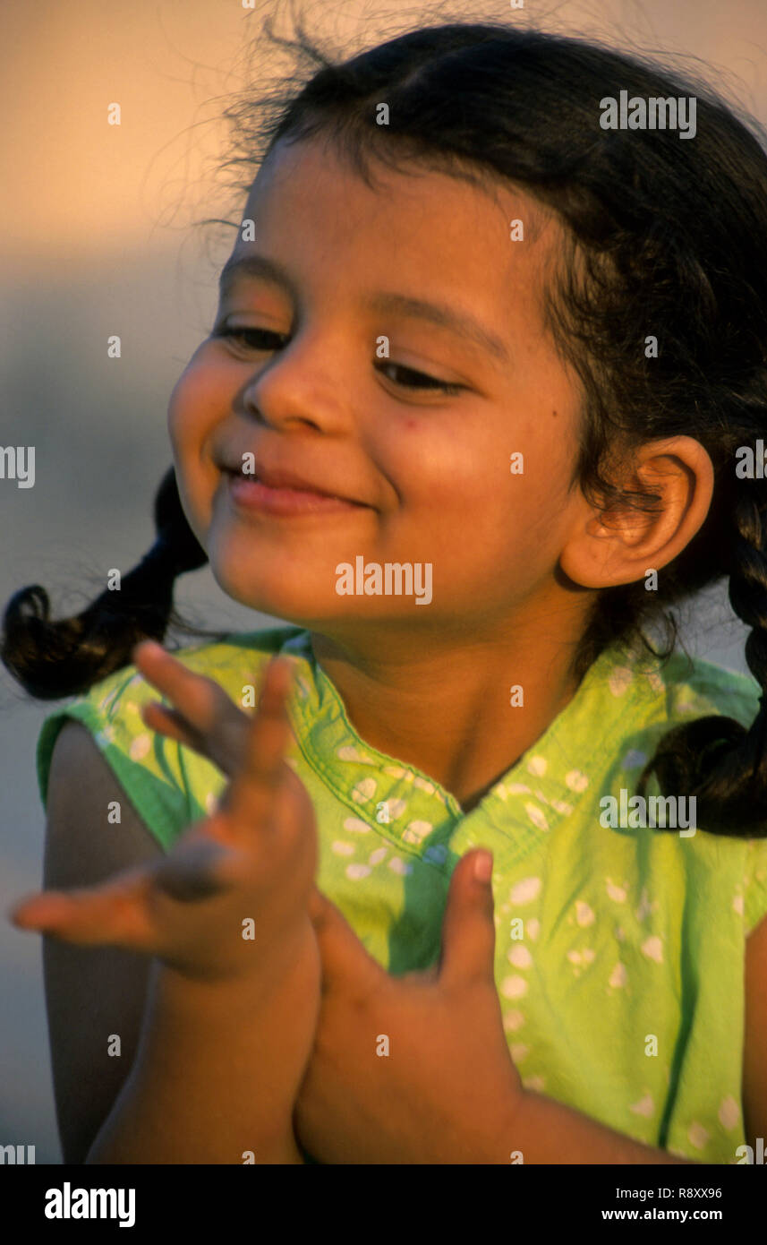 Ragazza ridere, India, il sig. N° 202 Foto Stock