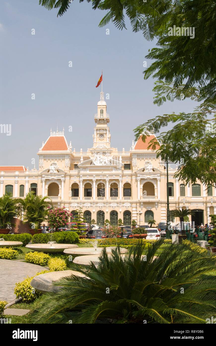 Il Vietnam, la regione di Sud Est, la città di Ho Chi Minh (Saigon), Municipio Foto Stock