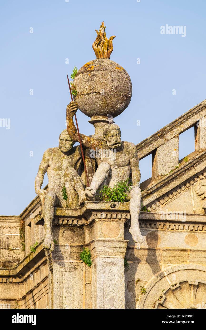 Il Portogallo, regione Alentejo, Evora, sito Patrimonio Mondiale dell'UNESCO, Nossa Senhora da Graça chiesa costruita nel XVI secolo in stile rinascimentale italiano Foto Stock