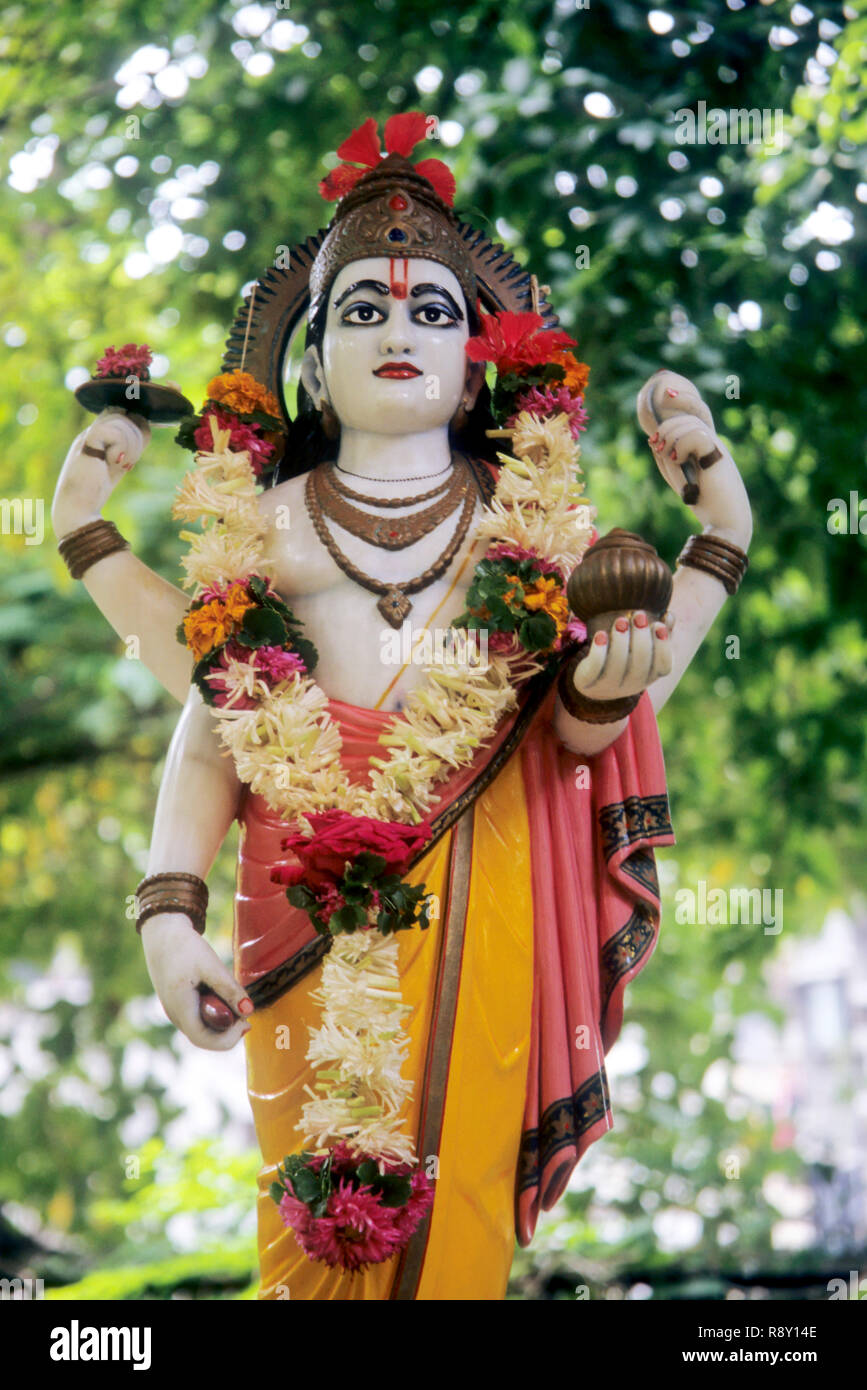 Brown Krishna Brass Dhanvantari Statue, For Interior Decor, Size: 8 at Rs 3950 in Aligarh