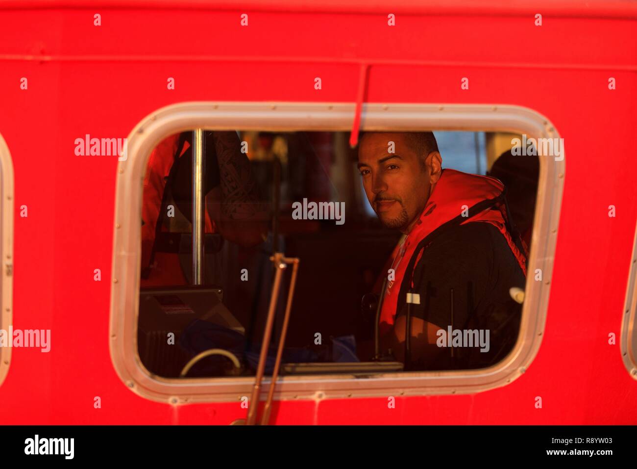 Francia, Bouches du Rhone, La Ciotat, mare soccorritori SNSM, esercitazione di soccorso Foto Stock