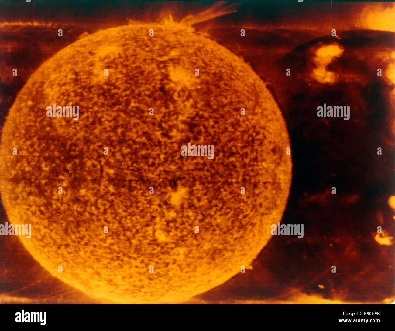 Eruzione solare, 10 Giugno 10 1973. Creatore: la NASA. Foto Stock
