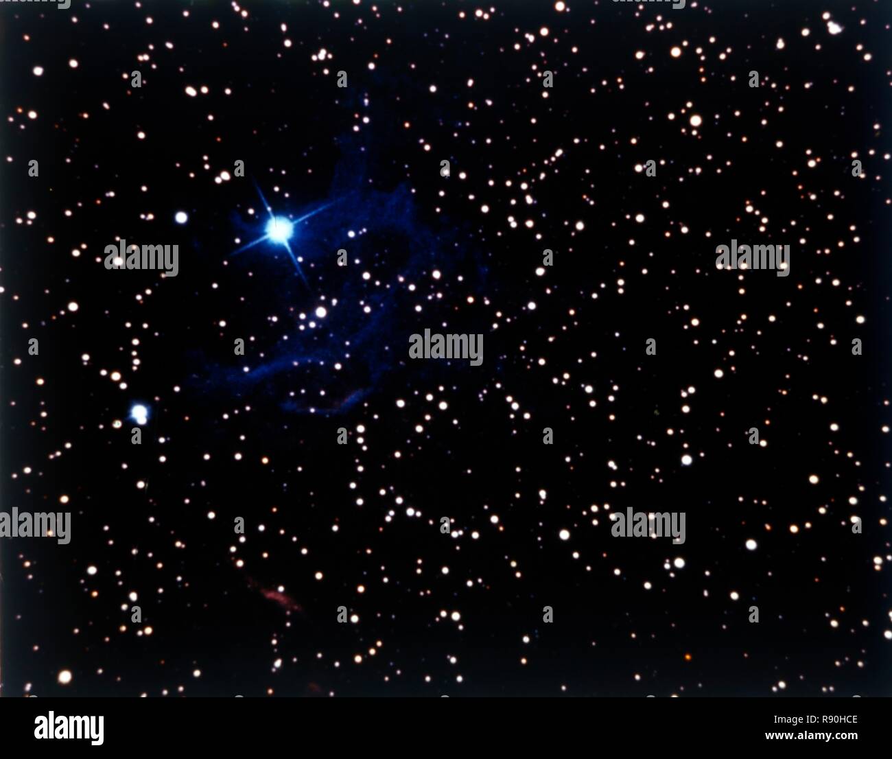 Nebulosità vicino la stella Capella. Creatore: la NASA. Foto Stock