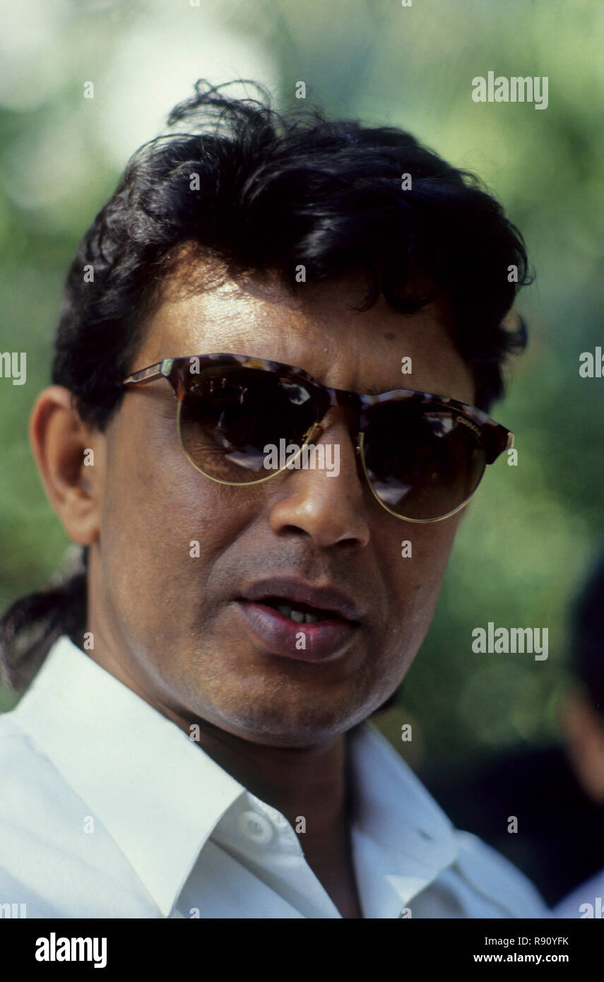 South Asian Indian film di Bollywood star Mithun Chakraborty n. MR Foto Stock