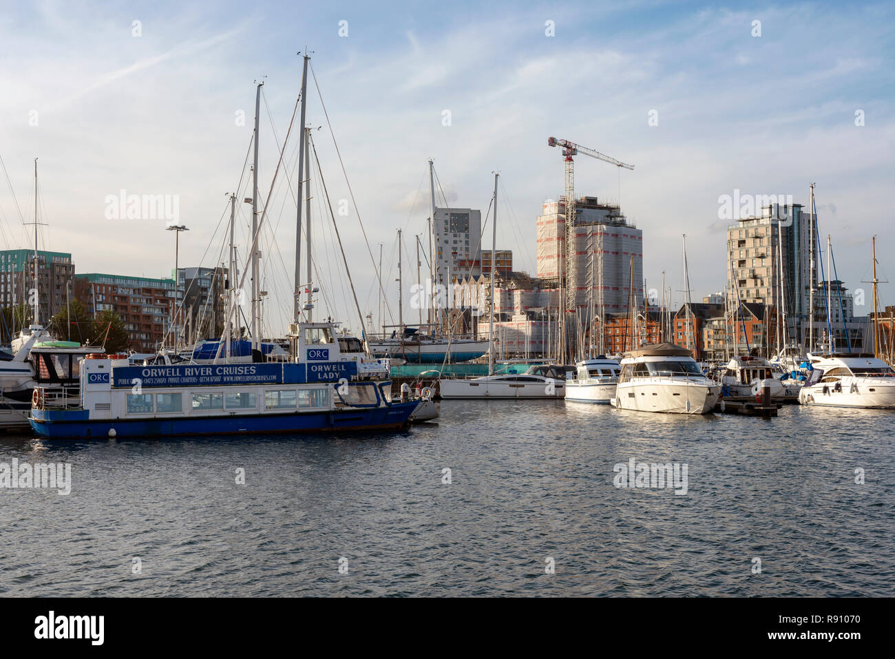 Darsena, Ipswich, Suffolk, Regno Unito. Foto Stock