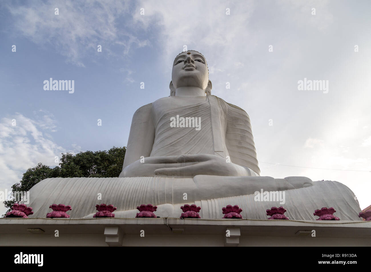 Vihara Bahirawakanda statua del Buddha, Kandy, Sri Lanka Foto Stock